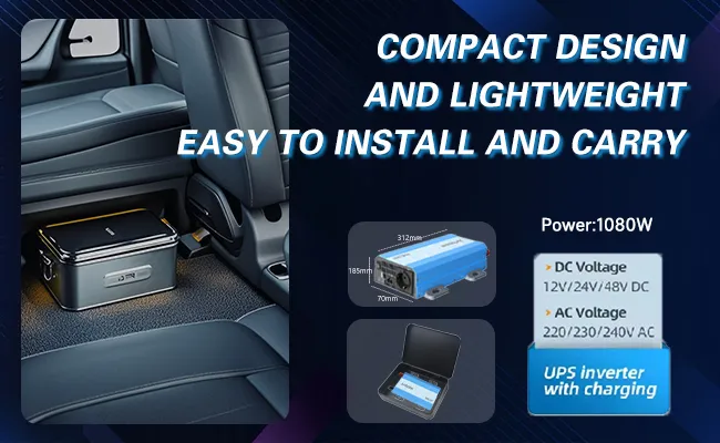 1500w ups inverter with ac charger