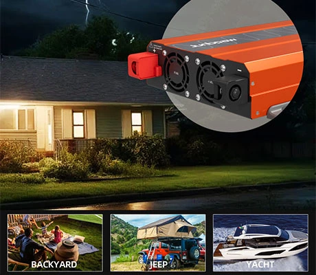 Junbpaw Car Power Pure Sine Wave Inverter